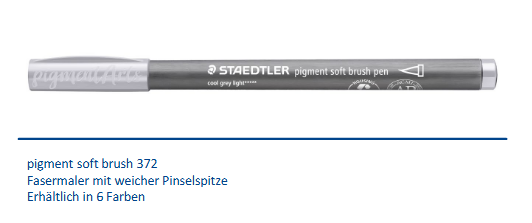 Staedtler Pigment soft brush pen 372