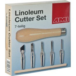 lino-snijset-7-dlg AMI Linoleum Cutter Set